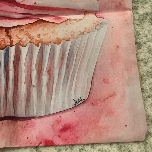 Pink Cupcake Tote Bag Nylon NWT 14” x15.50” - Picture 6 of 16